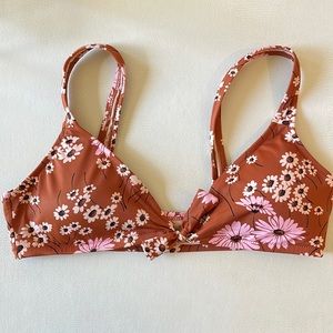 COPY - Madewell second wave tie front bikini top